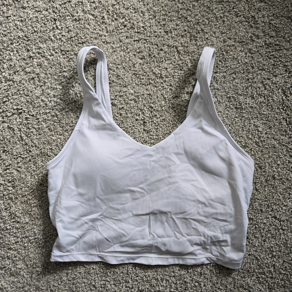 Dragon Fit Longline White Sports Bra